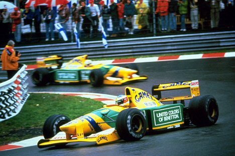 Michael Schumachers Benetton B192.
